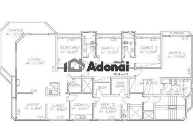 Imagem apartamento de alto padrão, no 9º andar, Itaim Bibi