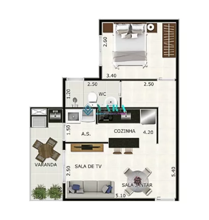 Imagem Apartamento com 2 Quartos à Venda, 57 m² em Praia Grande - Ubatuba