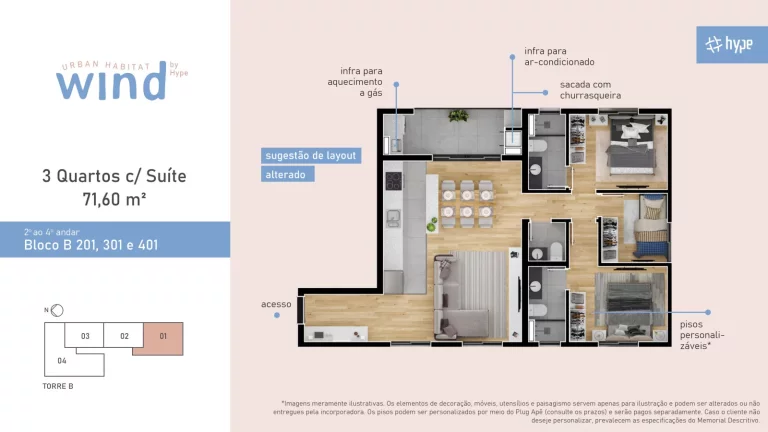 Imagem WIND - SEU NOVO APARTAMENTO EM SANTA FELICIDADE