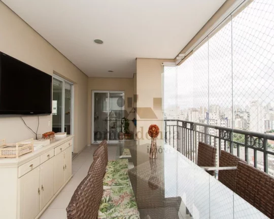Imagem Vila Romana apartamento a venda 3 suites, 4 vagas, varanda gourmet, 223m2