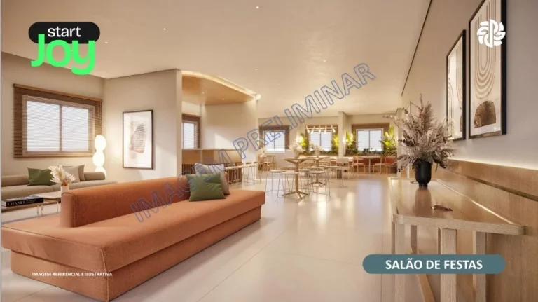 Imagem Imperdível! Apartamento à venda no Centro de São Bernardo do Campo-SP com 2 quartos, suíte, 2 banheiros, garagem e área de 54m² no Condomínio Start Joy.