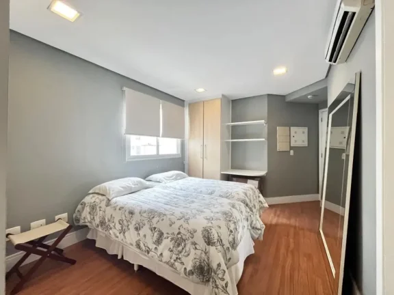 Imagem Apartamento 2Q, 2 Suítes, 2 Banheiros, 2 Vagas, Piscina Coberta, Academia, Sauna, Varanda.