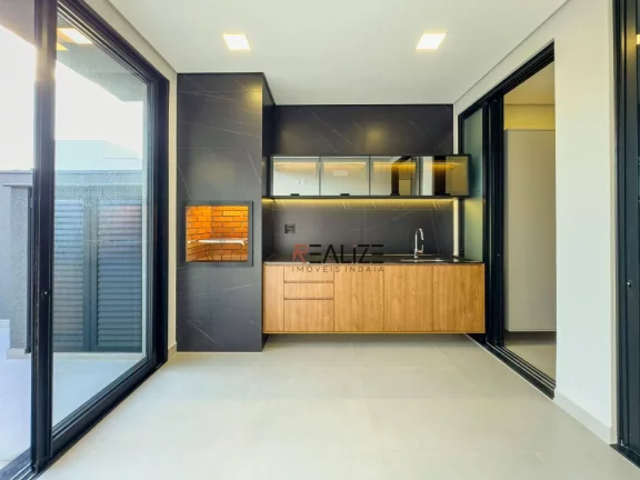 Imagem Casa moderna com 3 suítes e escritório à venda, 194 m² por R$ 1.790.000 - Condomínio London Park - Indaiatuba/SP