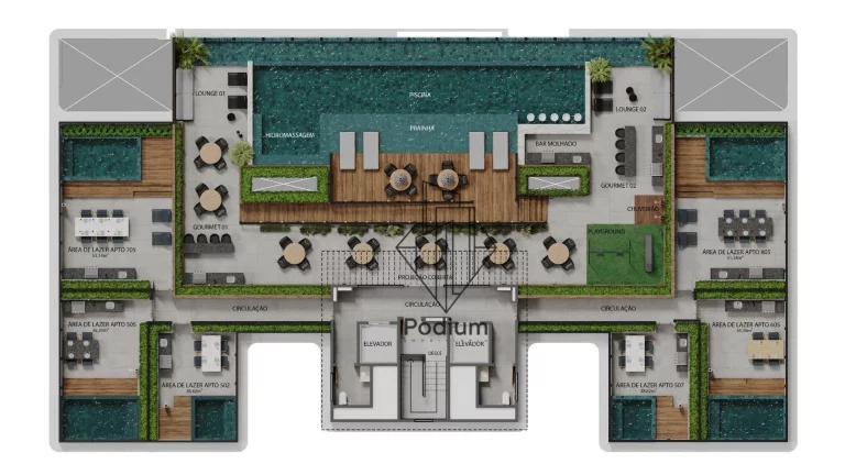 Imagem Cobertura Duplex com varanda/sacada gourmet e piscina privativa a 200m da praia do Bairro Camboinha/Cabedelo - CO0210
