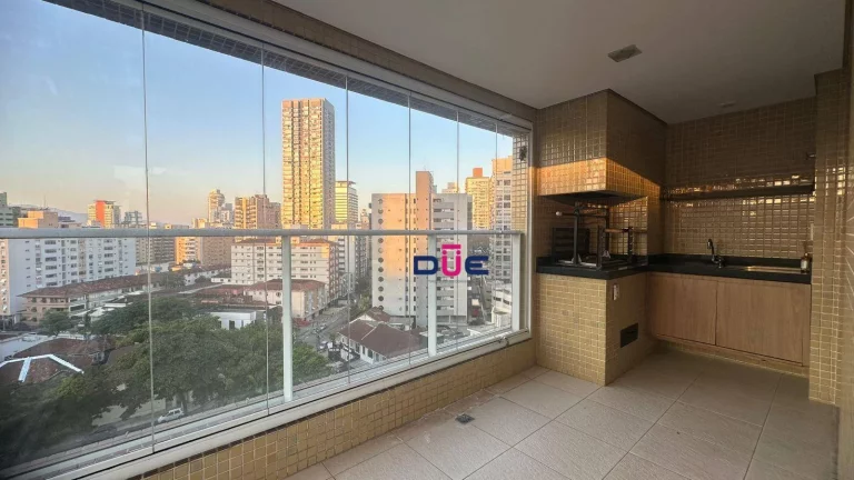 Imagem Apartamento com 3 dormitórios à venda, 131 m² por R$ 1.500.000,00 - Gonzaga - Santos/SP