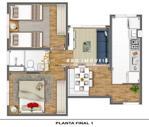 Imagem Residencial Quartier Clube | 2 dormitórios, 1 vaga lazer e completo, pronto para morar em Itapevi