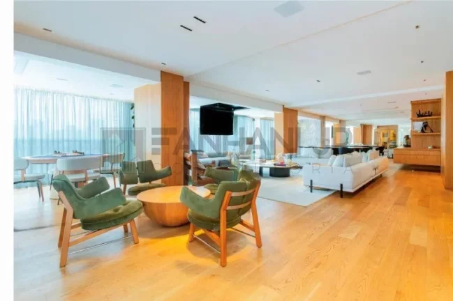 Imagem Luxuosa cobertura de 4 quartos na Vila Nova Conceição, São Paulo-SP: 4 suítes, 5 salas, 6 banheiros, 432m² de área.