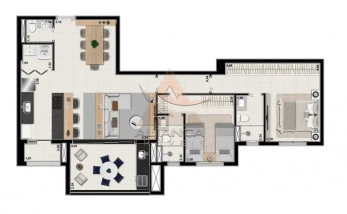 Imagem Apartamento - Ribeirão Preto - Jardim Olhos D'água