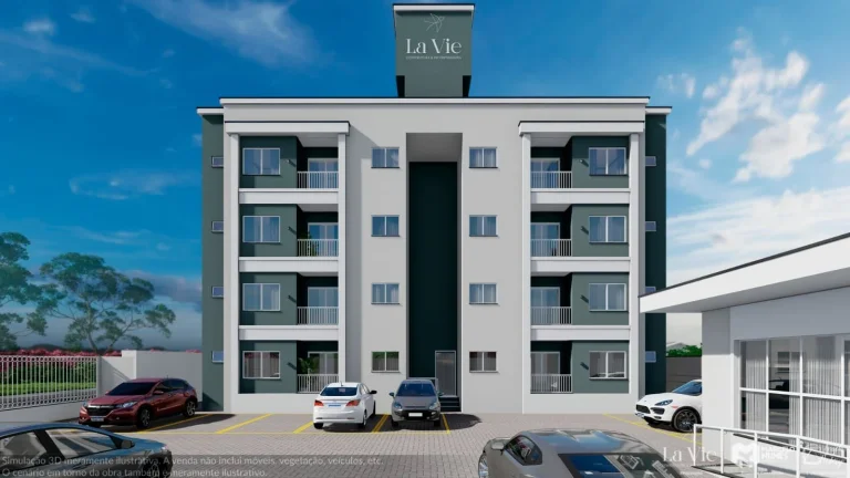 Imagem Apartamento com 2 dormitórios à venda sendo 1 suíte, 53.2 m² por - R$ 320.000,00 - Areias - Tijucas/SC