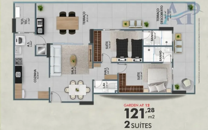 Imagem Apartamento em Construção na Guilhermina Praia Grande
