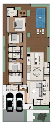Imagem CASA TÉRREA - 4 SUÍTES - SANTORINI RESIDENCIAL CLUB