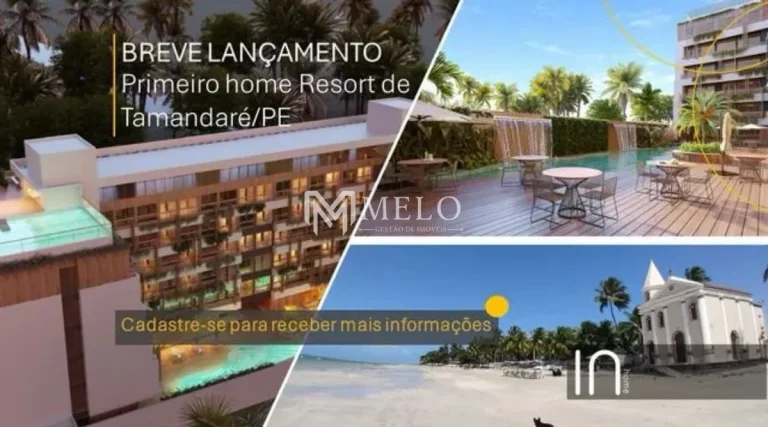 Imagem Apartamento à venda com 38,50 m²- 2 quartos, em Praia de Campas - Tamandaré - PE - UM DOS MAIS ENCANTADORES DESTINOS DO NORDESTE DO PAÍS!..