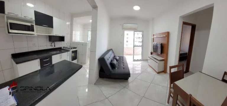 Imagem Apartamento com 1 dormitório à venda, 45 m² por R$ 325.000,00 - Ocian - Praia Grande/SP