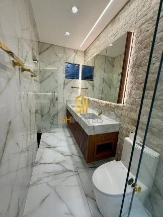 Imagem Casa com 3 quartos no Papilon Park em terreno com 407,50m² com 203m² de área construída possui:
...