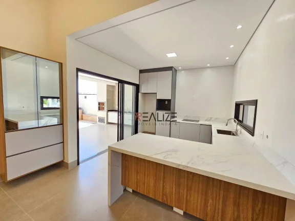Imagem Casa com 3 suítes e quintal à venda, 186 m² por R$ 1.650.000 - Condomínio Park Gran Reserve - Indaiatuba/SP