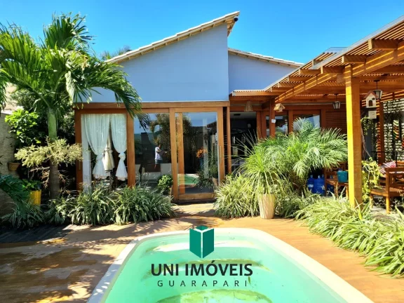 Imagem Excelente casa de 3 quartos com suíte á venda com lazer exclusivo em condomínio fechado - Guarapari