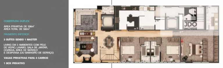 Imagem Cobertura Duplex a Venda no bairro Champagnat - Curitiba, PR