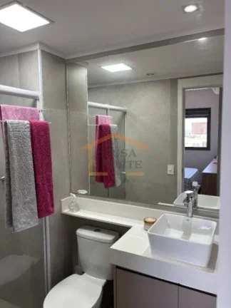 Imagem Apto com 2 dormitórios, sendo 1 suítes, sala p/ 2 ambientes, varanda gourmet, banheiro social, coz...