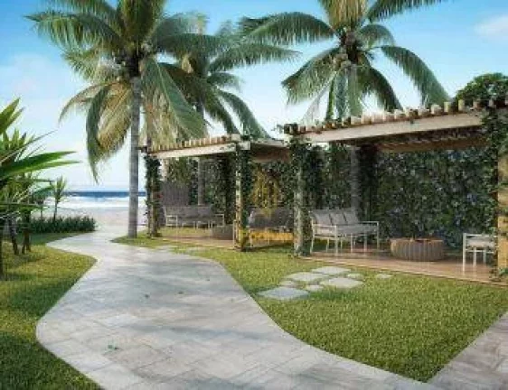 Imagem Cobertura em condomínio fechado estilo resort pé na areia com varanda e jacuzzi privativa - CO0031