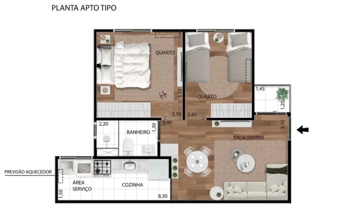 Imagem Varandas Mendanha - Apartamento à venda no bairro Campo Grande - Rio de Janeiro/RJ