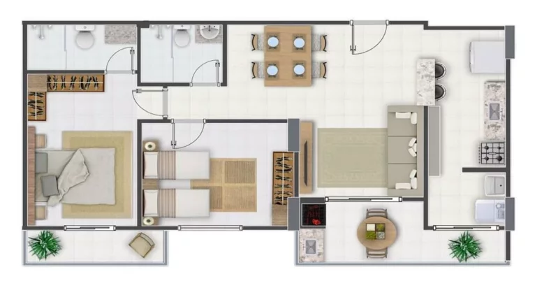 Imagem APARTAMENTO COM 93.28 m² - GUILHERMINA - PRAIA GRANDE SP