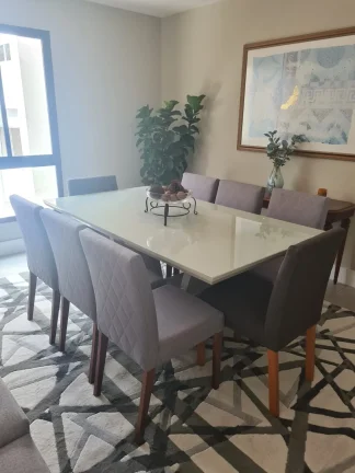 Imagem Apartamento 189 M², 4Q, 1 suíte, 2 salas, 3 banheiros, 3 vagas, piscina aquecida, academia, salão de festas, quadra, face norte, ensolarado.