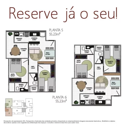 Imagem APARTAMENTO COM 2 QUARTOS E 1 SUÍTE NO ARIBIRI