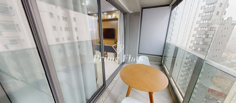Imagem Flat disponível para locação no VHouse Faria Lima, com 46m², 1 dormitório e 1 vaga