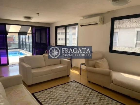 Imagem Cobertura Higienópolis - 300M², 3 Dorms, 2 Suítes, 3 Vagas, Armários, Piscina, Churrasqueira.
