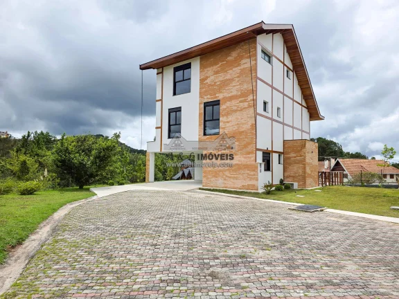 Imagem Casa em condomínio Campos do Jordão 4 suítes vista e porteira fechada