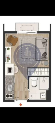 Imagem Studio à venda em São Paulo SP - Bela Vista: 1 quarto, 1 banheiro, 17m² de área. Aproveite essa oportunidade!