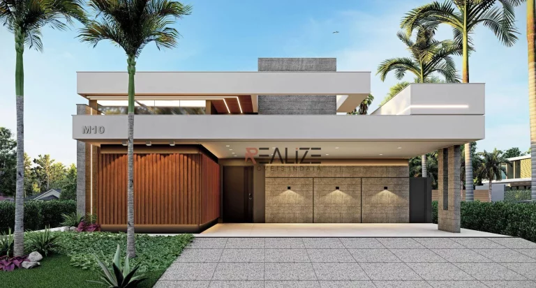 Imagem Casa moderna de alto padrão com 3 suítes e escritório à venda, 257 m² por R$ 2.990.000 - Condomínio Santa Clara - Indaiatuba/SP