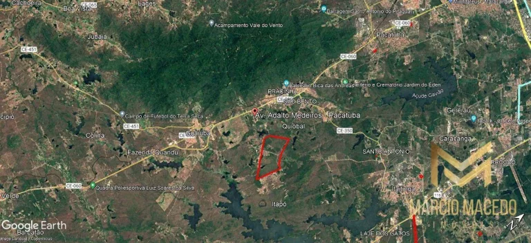 Imagem Terreno à venda, 3400000 m² por R$ 68.000.000,00 - Alto Do São João - Pacatuba/CE