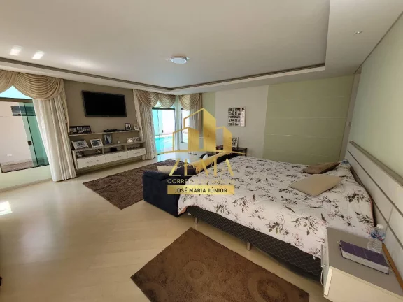 Imagem casa térrea, 1400 m2 terreno, construção 500 m2, 04 St, Piscina, Quadra