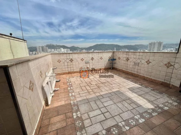 Imagem Cobertura com 4 dormitórios à venda, 444 m² por R$ 2.800.000,00 - Gonzaga - Santos/SP