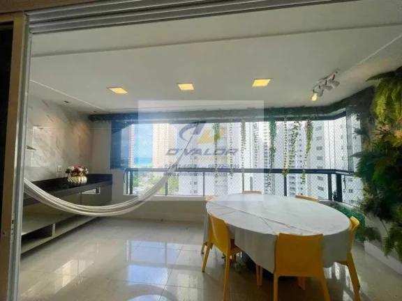 Imagem Vendo apto de alto padrão, com todos os móveis planejados, 216m2, vista mar, varanda gourmet, 4 sts, 4 vagas