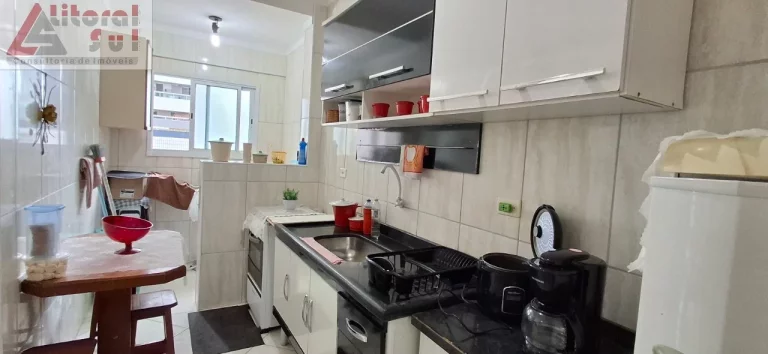 Imagem Apartamento à Venda em Praia Grande-SP: 1 quarto, 1 sala, 1 vaga, 48m² no Bairro Ocian!