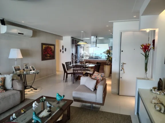 Imagem Imperdível! Lindo apartamento no Ocean Front estuda permuta, 4 suítes na Enseada, Guarujá-SP - 169m², 2 salas, 5 banheiros, 3 vagas.