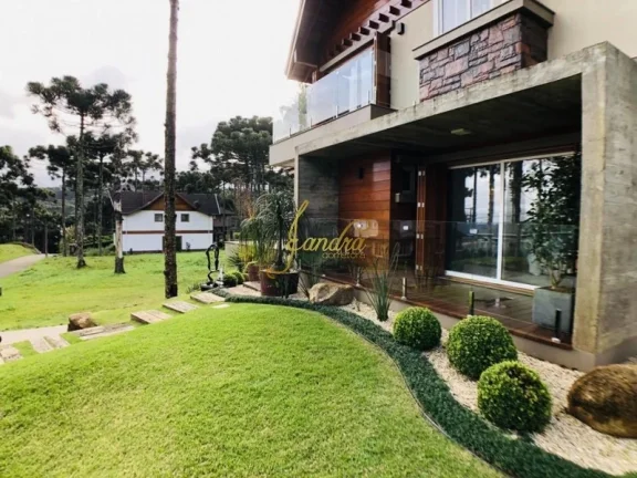 Imagem Lindo sobrado no Aspen Mountain de Gramado com 05 suítes mobiliado e decorado