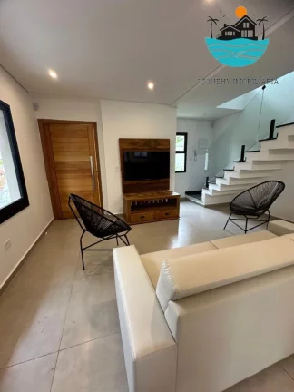 Imagem Lançamento - Casa a venda em Juquehy, com 3 suítes, sala, cozinha americana, churr. ... piscina privativa, 136m² área construída | Juquehy Imobiliária