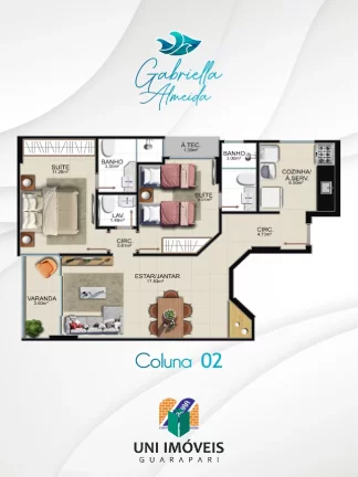 Imagem Residencial Gabriella Almeida 02 e 03 quartos a venda na Praia do Morro - Guarapari