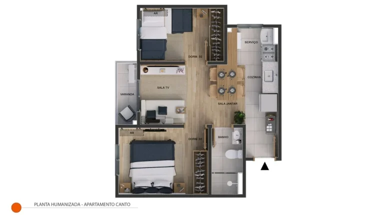 Imagem Siena Residence | Apartamento 2 dormitórios em Campinas