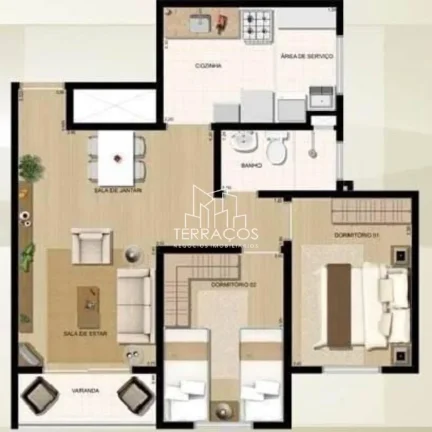 Imagem APARTAMENTO À VENDA COM 2 QUARTOS NO CONDOMÍNIO IMPERATOR EM JUNDIAÍ/SP