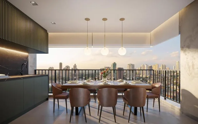 Imagem A harmonia perfeita entre a arquitetura funcional e o design confortável, com duas torres baixas co...