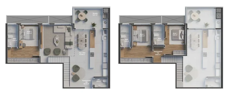 Imagem Apartamento 2 Dormitórios para venda em Florianópolis - SC