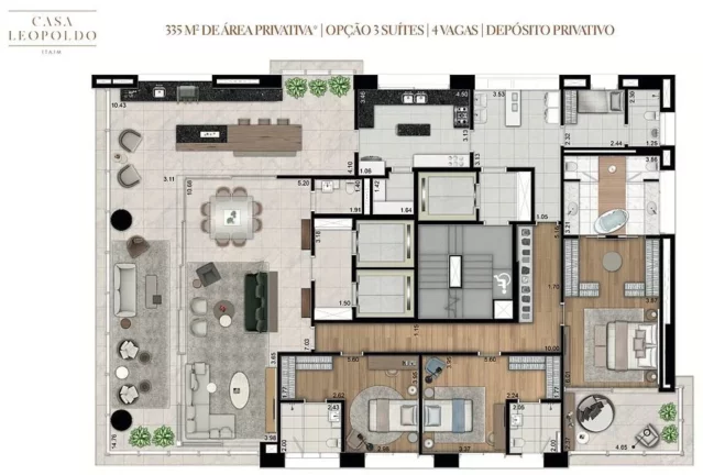 Imagem Condomínio Casa Leopoldo, apartamento em Itaim Bibi São Paulo SP, apartment in São Paulo Brazil, apartamento de alto padrão em São Paulo SP