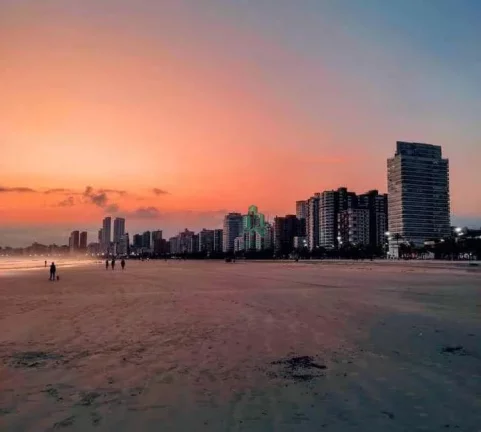 Imagem Apartamento com 1 dormitório à venda, 45 m² por R$ 255.000,00 - Boqueirão - Praia Grande/SP