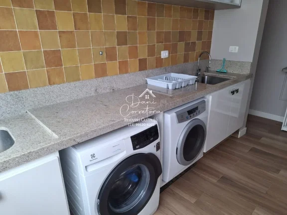 Imagem Apartamento à venda em Guarujá-SP: 2 quartos, 2 suítes, 2 salas, 2 banheiros, 1 vaga, 60 m² na Vila Alzira! Venha conferir!