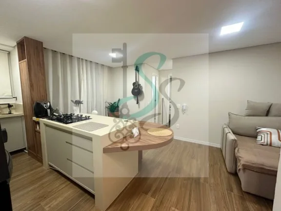 Imagem Venda de apartamento na Vila Palácios, Campinas. 1 dormitório com closet, ar condicionado, sala com varanda, cozinha com armários, lavanderia, banhei