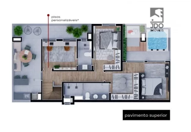 Imagem Apartamento Duplex a Venda no bairro Santa Felicidade - Curitiba, PR